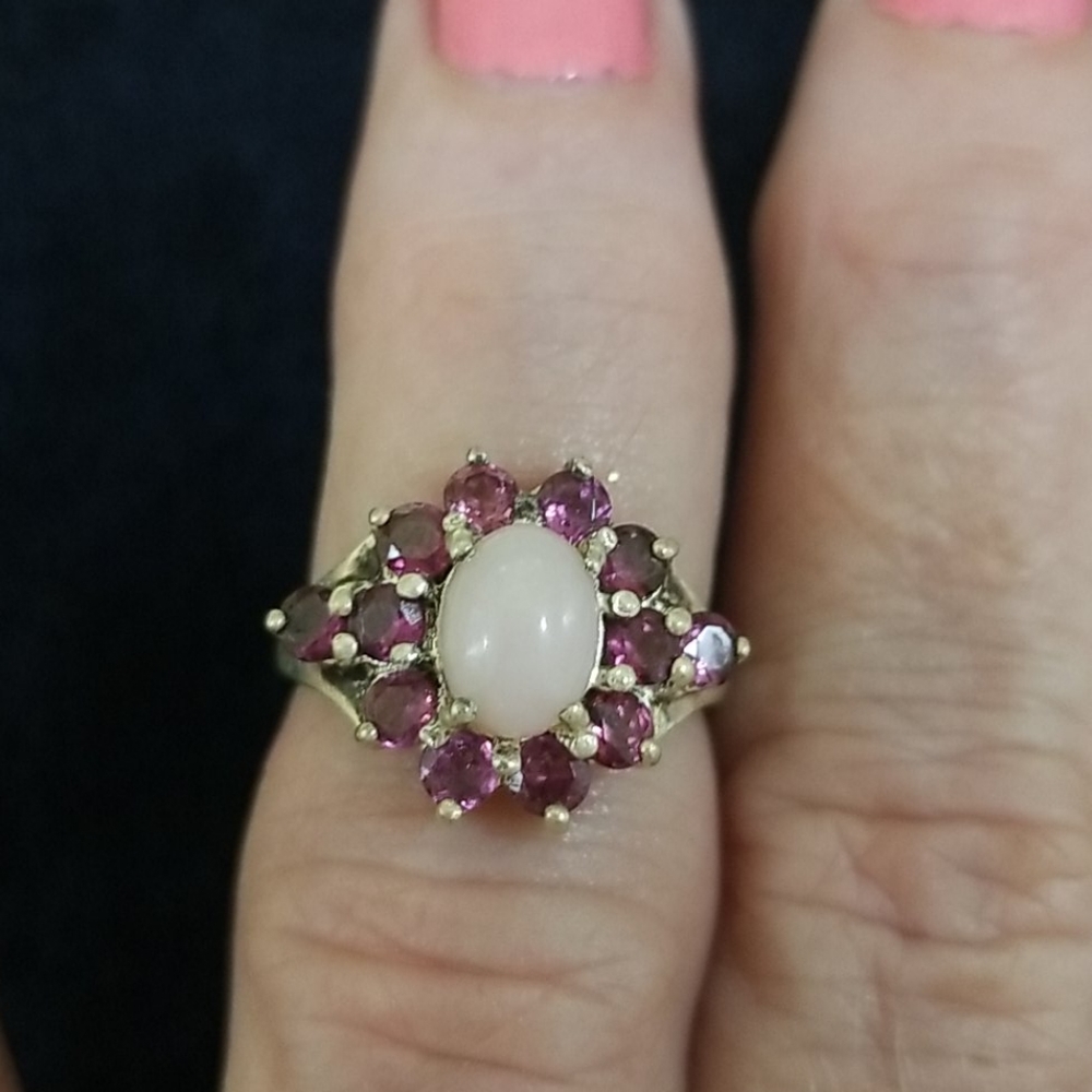 Pink Opal Ring - image 1
